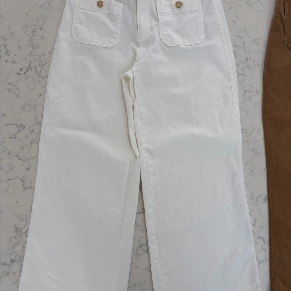 LOFT 2 Pair Palmer Wide leg 0P White Tan